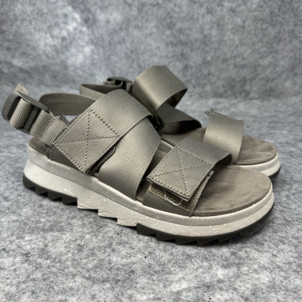 Merrell Alpine Cush Slingback Brindle Sandals Womens size 6 Grey Outdoor